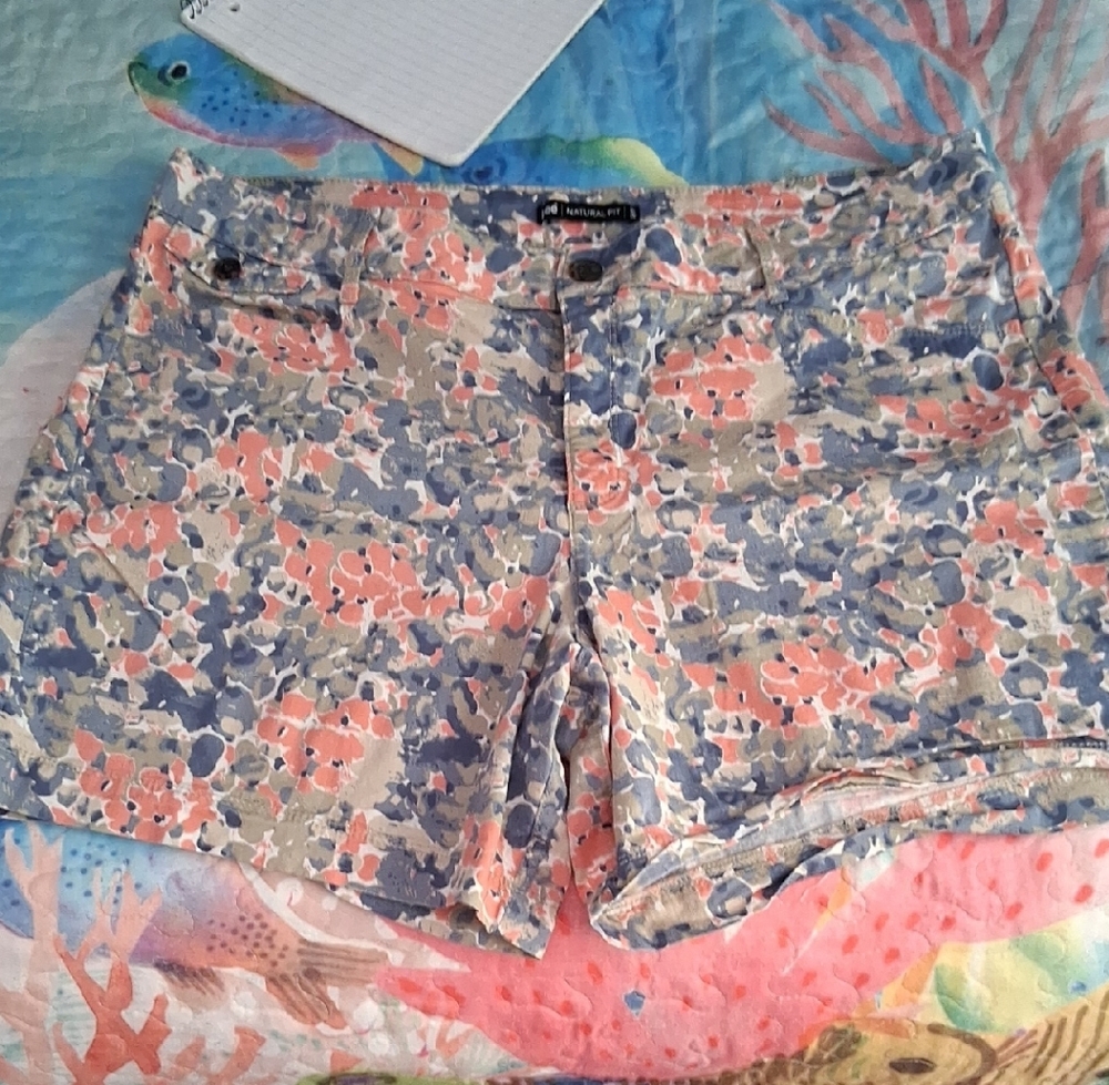 Lee Multicolor Floral Jean Shorts